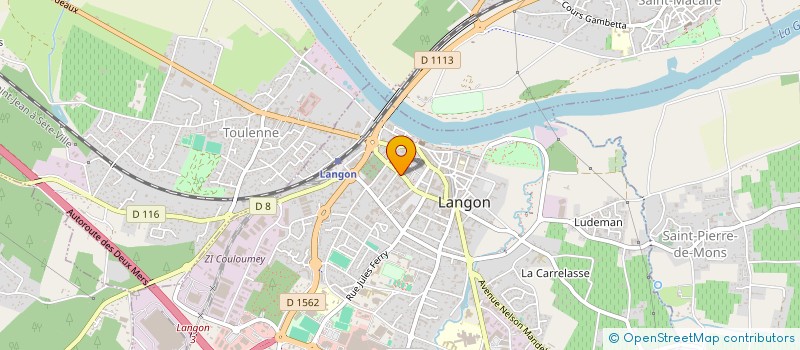 localisation de l'entreprise MONSIEUR CHRISTOPHE BOURGEON  LANGON