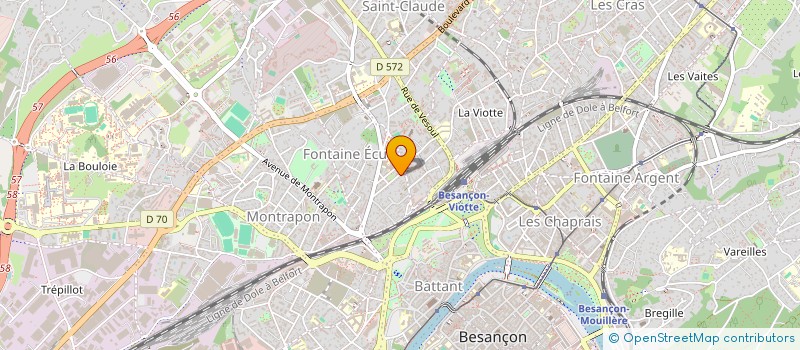 localisation de l'entreprise MONSIEUR CHRISTOPHE BOURIEZ  BESANCON