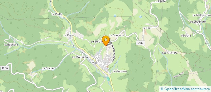 localisation de l'entreprise MONSIEUR CHRISTOPHE BOURRAT  VALSONNE