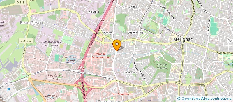 localisation de l'entreprise MONSIEUR CHRISTOPHE BOURRE  MERIGNAC