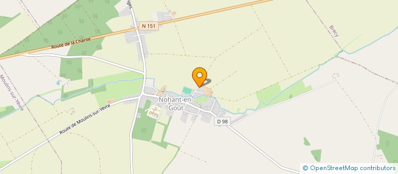 localisation de l'entreprise MONSIEUR CHRISTOPHE BOURVEN  NOHANT-EN-GOUT