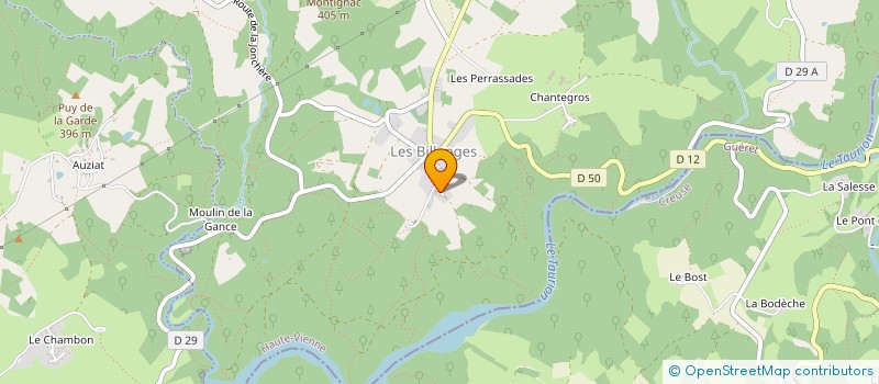 localisation de l'entreprise MONSIEUR CHRISTOPHE BOUSSUGE  LA JONCHERE ST MAURICE