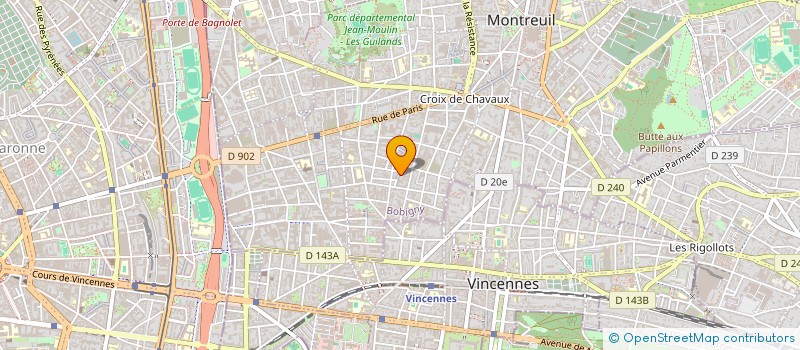 localisation de l'entreprise MONSIEUR CHRISTOPHE BOUTET à MONTREUIL