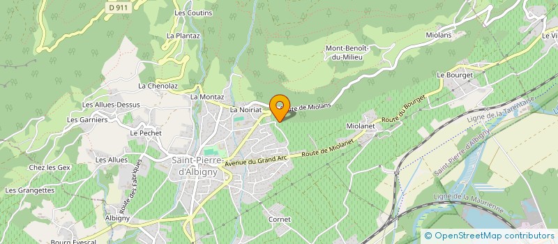 localisation de l'entreprise MONSIEUR CHRISTOPHE BOUVET  SAINT-PIERRE-D ALBIGNY
