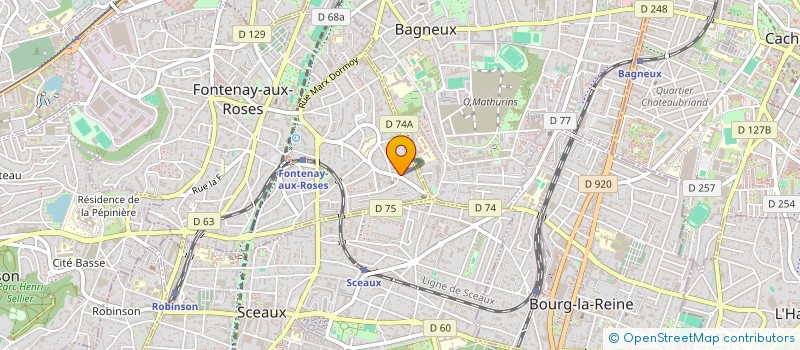 localisation de l'entreprise MONSIEUR CHRISTOPHE BOUVET à FONTENAY-AUX-ROSES