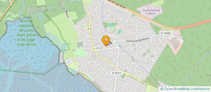 localisation de l'entreprise MONSIEUR CHRISTOPHE BOUZIAN  ARES