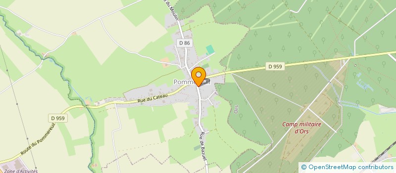 localisation de l'entreprise MONSIEUR CHRISTOPHE BRACQ  POMMEREUIL