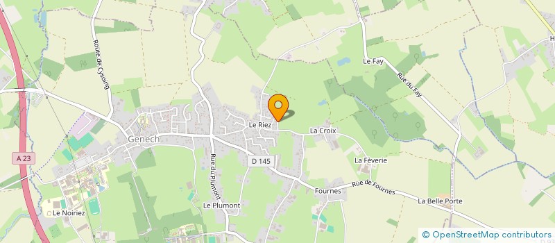 localisation de l'entreprise MONSIEUR CHRISTOPHE BRAME  GENECH