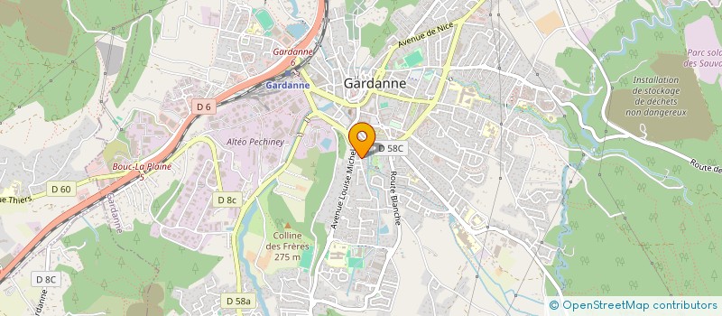 localisation de l'entreprise MONSIEUR CHRISTOPHE BRASSEUR à GARDANNE