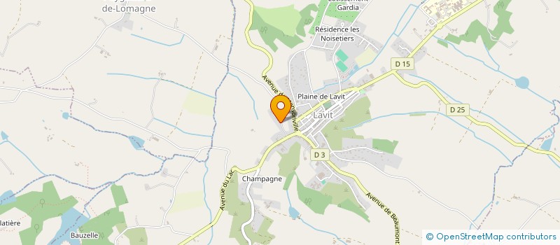 localisation de l'entreprise MONSIEUR CHRISTOPHE BRAVAT  LAVIT