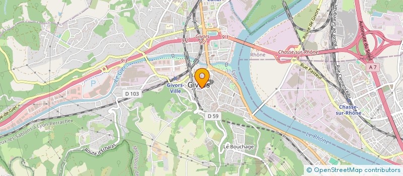 localisation de l'entreprise MONSIEUR CHRISTOPHE BRAY  GIVORS