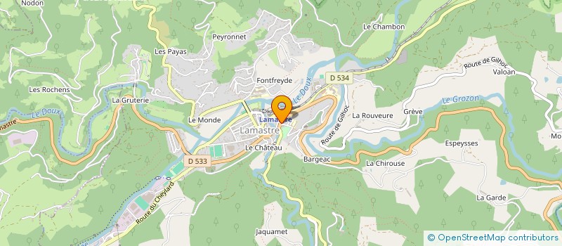 localisation de l'entreprise MONSIEUR CHRISTOPHE BRET à LAMASTRE