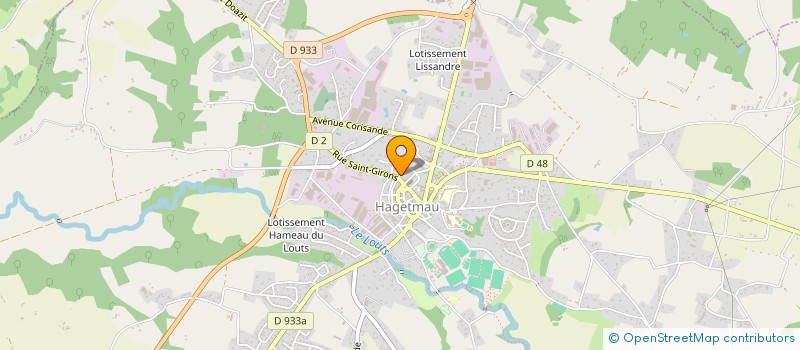 localisation de l'entreprise MONSIEUR CHRISTOPHE BRETHES  HAGETMAU