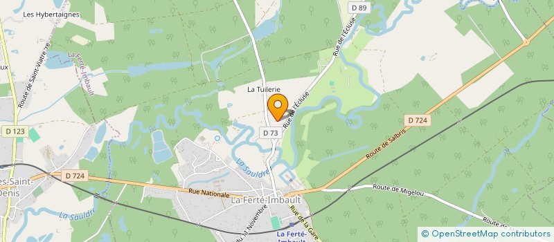 localisation de l'entreprise MONSIEUR CHRISTOPHE BRIANT  LA FERTE-IMBAULT