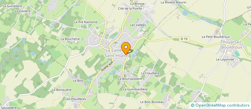 localisation de l'entreprise MONSIEUR CHRISTOPHE BRIDONNEAU  LA CAILLERE-SAINT-HILAIRE