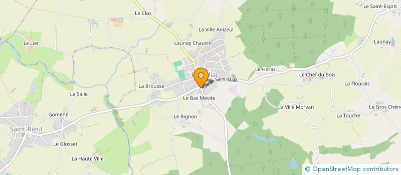 localisation de l'entreprise MONSIEUR CHRISTOPHE BRIENS  PLEDELIAC