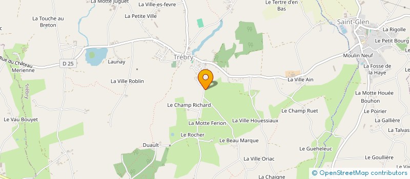 localisation de l'entreprise MONSIEUR CHRISTOPHE BRIENS  TREBRY