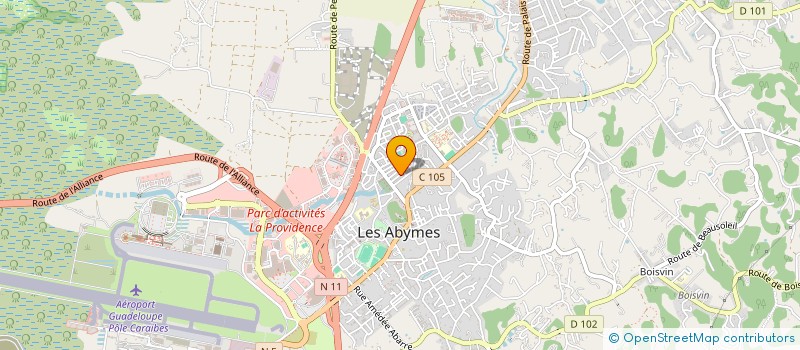 localisation de l'entreprise MONSIEUR CHRISTOPHE BRINVILLIER  LES ABYMES
