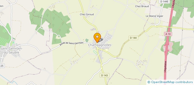 localisation de l'entreprise MONSIEUR CHRISTOPHE BRISSARD  CHAMPAGNOLLES