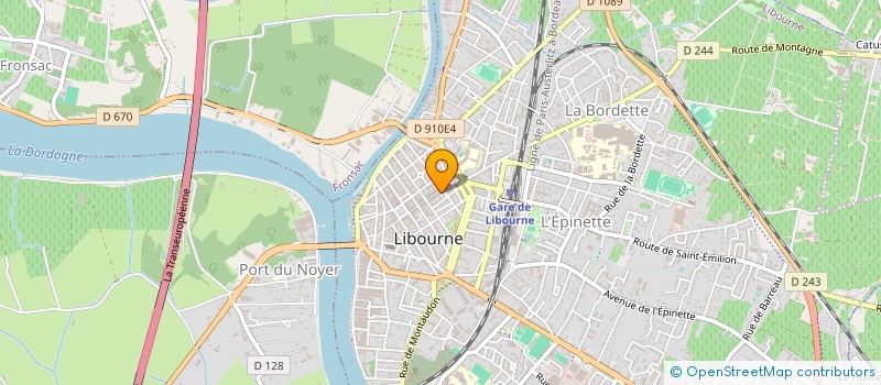 localisation de l'entreprise MONSIEUR CHRISTOPHE BRISSAUD  LIBOURNE