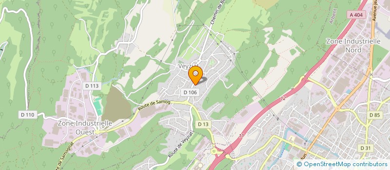 localisation de l'entreprise MONSIEUR CHRISTOPHE BRISSIAUD à OYONNAX