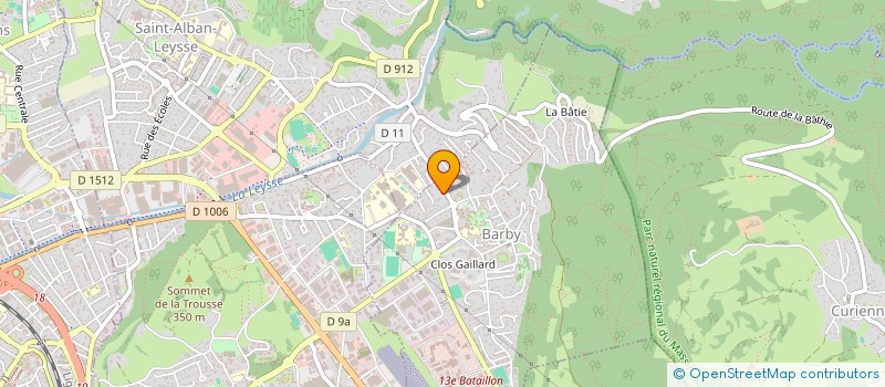 localisation de l'entreprise MONSIEUR CHRISTOPHE BRISSON  SAINT-ALBAN-LEYSSE