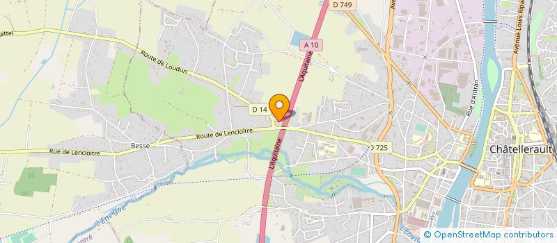 localisation de l'entreprise MONSIEUR CHRISTOPHE BRISSONNET  CHATELLERAULT