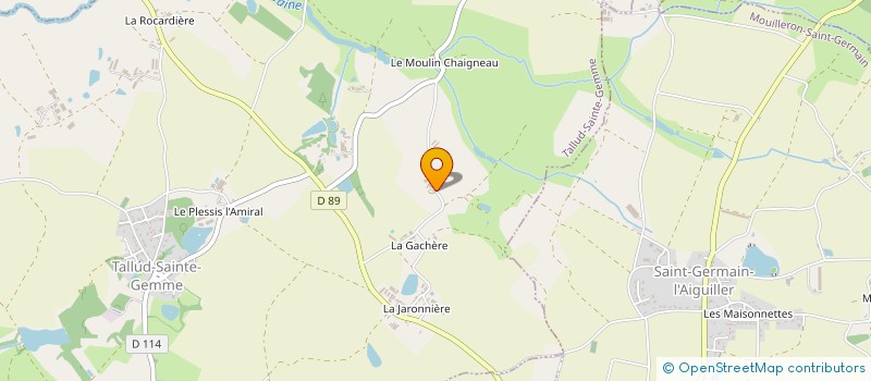 localisation de l'entreprise MONSIEUR CHRISTOPHE BROSSET à TALLUD-SAINTE-GEMME