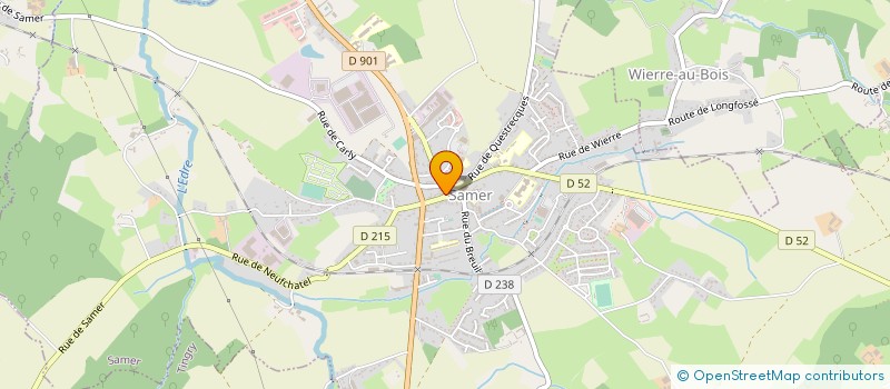 localisation de l'entreprise MONSIEUR CHRISTOPHE BROSSIER  SAMER