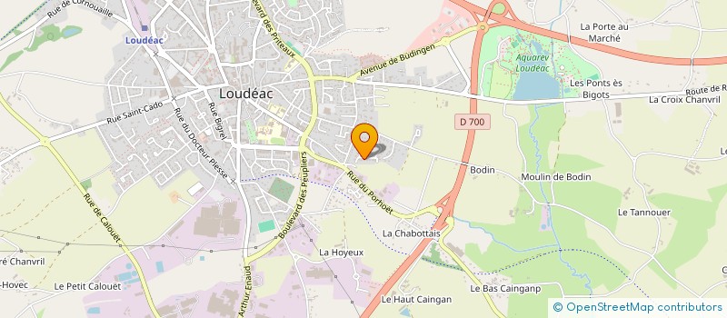 localisation de l'entreprise MONSIEUR CHRISTOPHE BROUDY à LOUDEAC