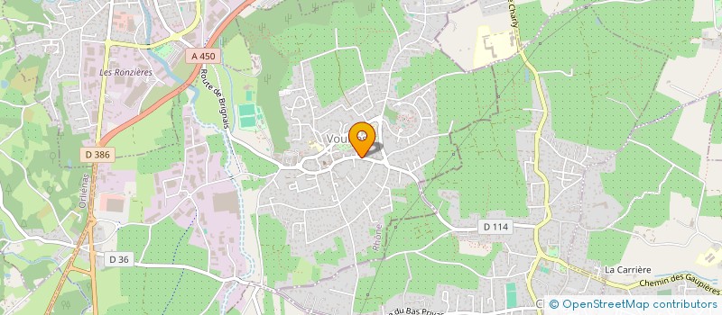 localisation de l'entreprise MONSIEUR CHRISTOPHE BRUAS  VOURLES