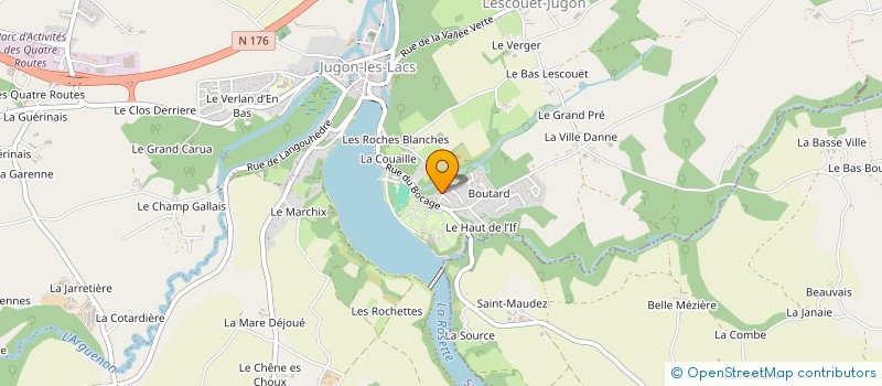 localisation de l'entreprise MONSIEUR CHRISTOPHE BRULE  JUGON-LES-LACS