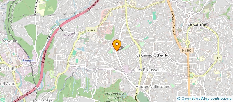 localisation de l'entreprise MONSIEUR CHRISTOPHE BRUN à LE CANNET