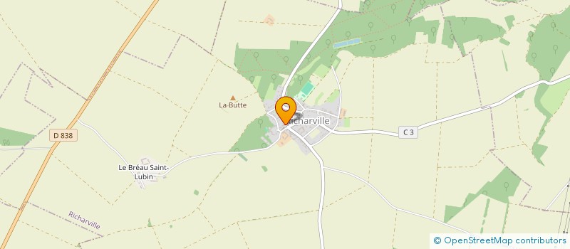 localisation de l'entreprise MONSIEUR CHRISTOPHE BRUNEAUX  RICHARVILLE