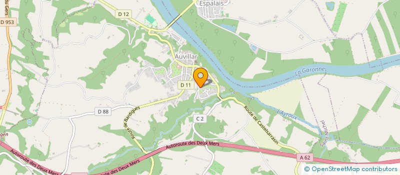 localisation de l'entreprise MONSIEUR CHRISTOPHE BRUNET  AUVILLAR