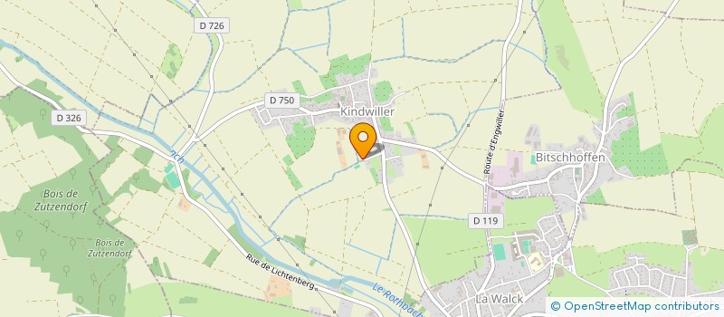 localisation de l'entreprise MONSIEUR CHRISTOPHE BRUPPACHER  KINDWILLER