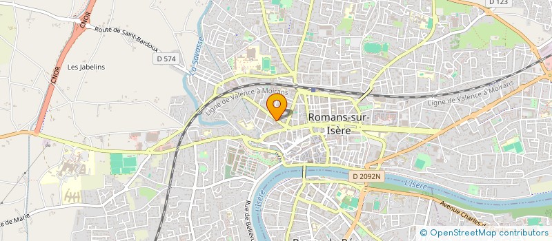 localisation de l'entreprise MONSIEUR CHRISTOPHE BRUYERE  ROMANS-SUR-ISERE