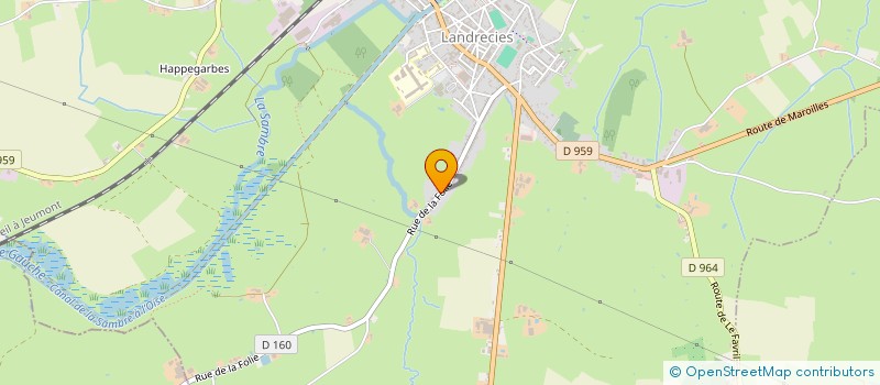 localisation de l'entreprise MONSIEUR CHRISTOPHE BRUYERRE  LANDRECIES