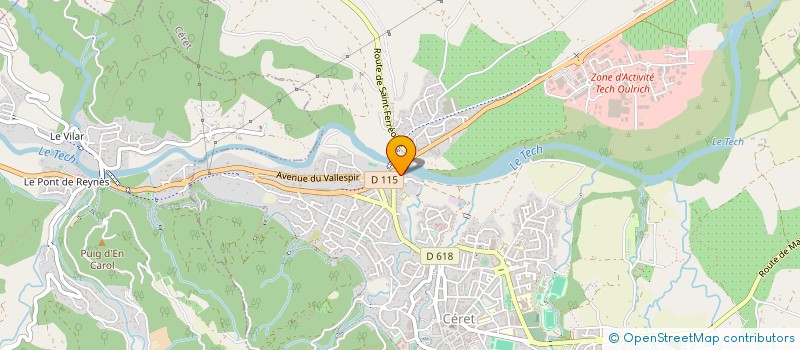 localisation de l'entreprise MONSIEUR CHRISTOPHE BUCHYE-FAU  CERET