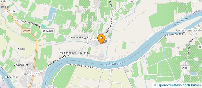 localisation de l'entreprise MONSIEUR CHRISTOPHE BUFFET  SAINTE-TERRE