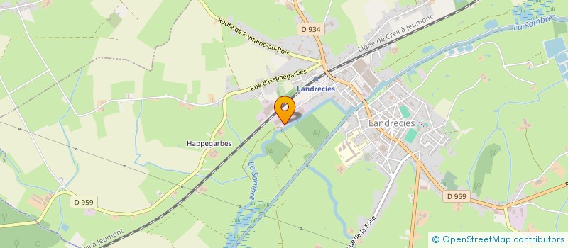 localisation de l'entreprise MONSIEUR CHRISTOPHE BURLION  LANDRECIES