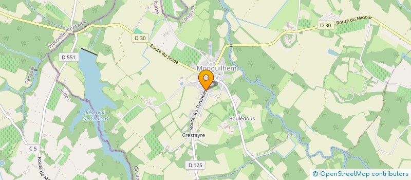 localisation de l'entreprise MONSIEUR CHRISTOPHE BUROS  ESTANG