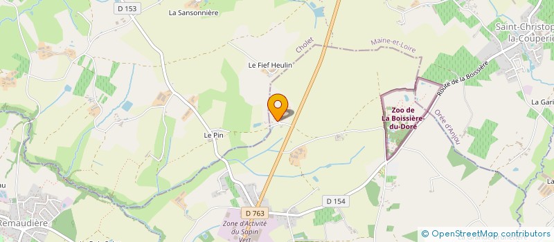 localisation de l'entreprise MONSIEUR CHRISTOPHE BUROT  LA BOISSIERE-DU-DORE