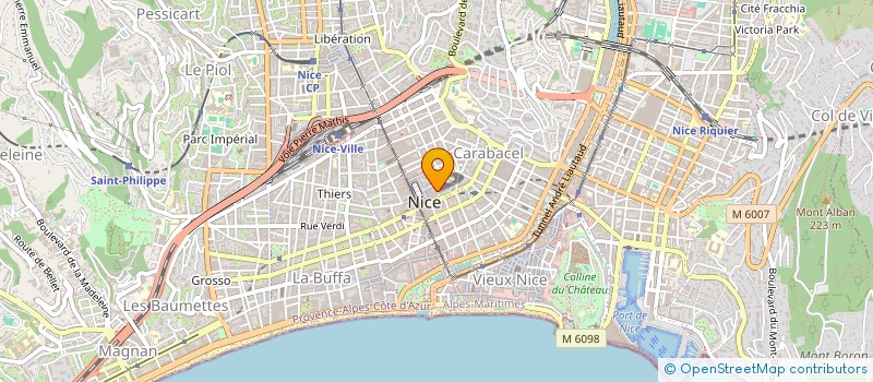 localisation de l'entreprise MONSIEUR CHRISTOPHE BUSELLI à NICE