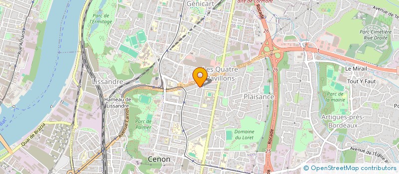 localisation de l'entreprise MONSIEUR CHRISTOPHE CACHOT à CENON