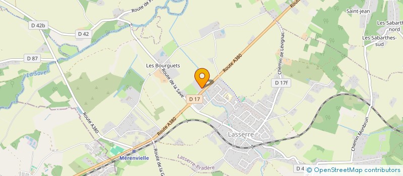 localisation de l'entreprise MONSIEUR CHRISTOPHE CADENE  LASSERRE-PRADERE