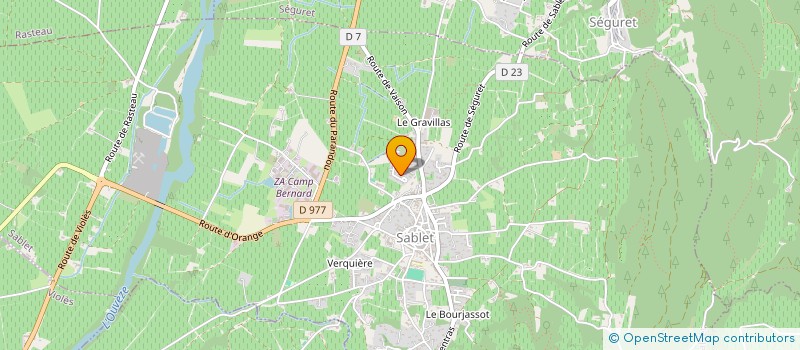 localisation de l'entreprise MONSIEUR CHRISTOPHE CADET  SABLET