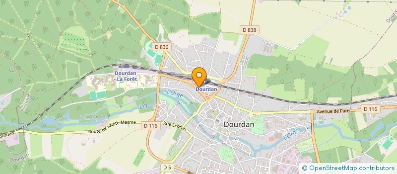 localisation de l'entreprise MONSIEUR CHRISTOPHE CADO  DOURDAN