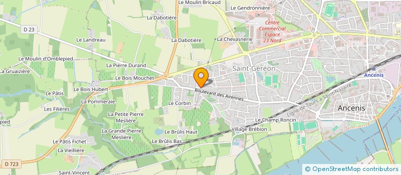 localisation de l'entreprise MONSIEUR CHRISTOPHE CADOREL  ANCENIS-SAINT-GEREON