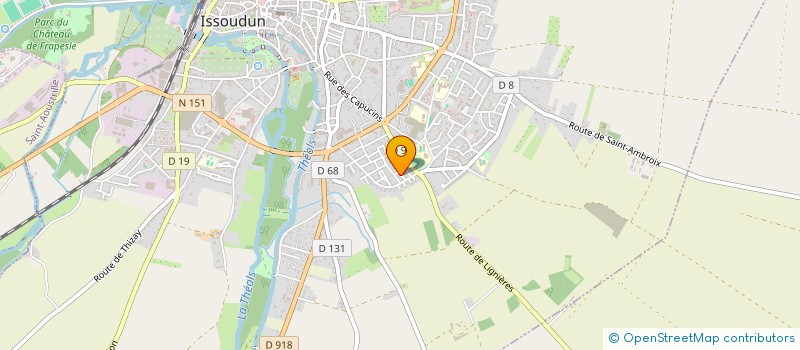 localisation de l'entreprise MONSIEUR CHRISTOPHE CAILLAUD à ISSOUDUN